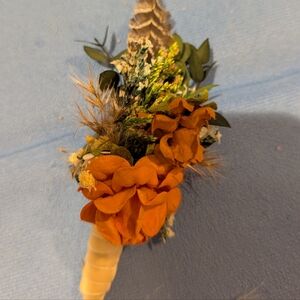 Hair Piece Comb With Matching Boutonniere